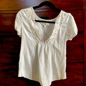 Abercrombie and Fitch classic cream blouse